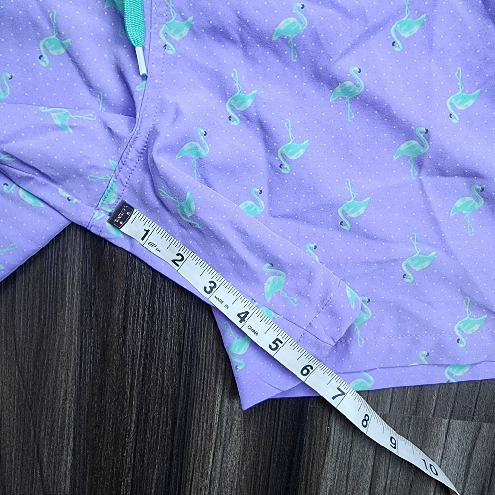 Surf Society Swim Trunks Men's Size XL Green Flamingo Pattern Swimwear Beach - Picture 5 of 7